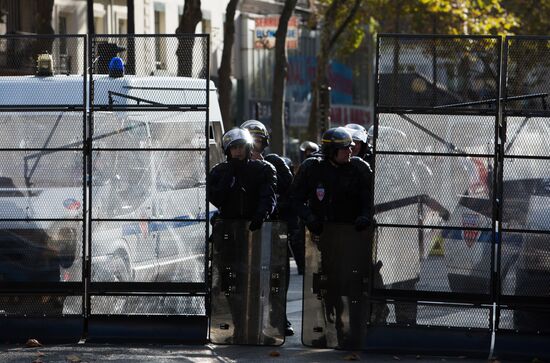 Protests against labor reform in Paris
