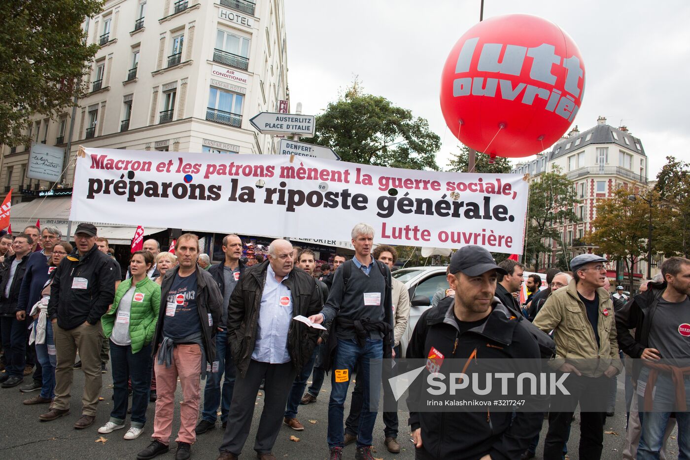 Protests against labor reform in Paris