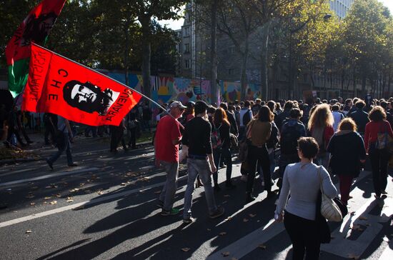 Protests against labor reform in Paris