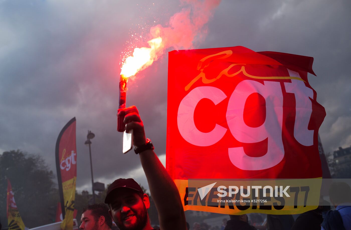 Protests against labor reform in Paris