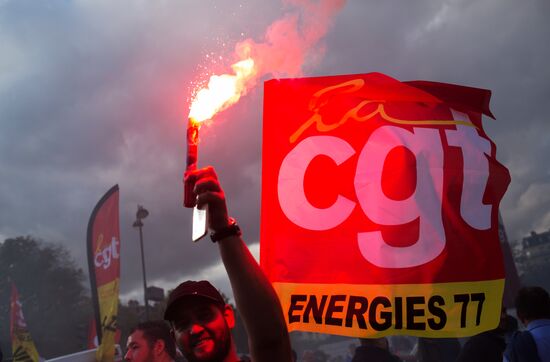 Protests against labor reform in Paris