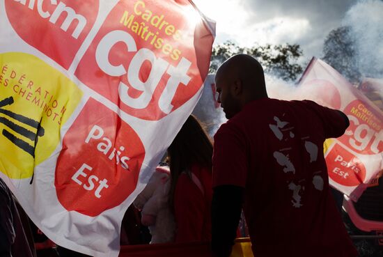 Protests against labor reform in Paris