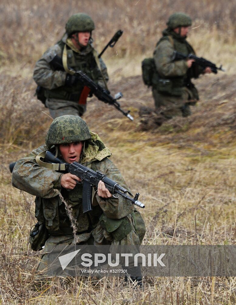 Military exercises in the Primorye Region