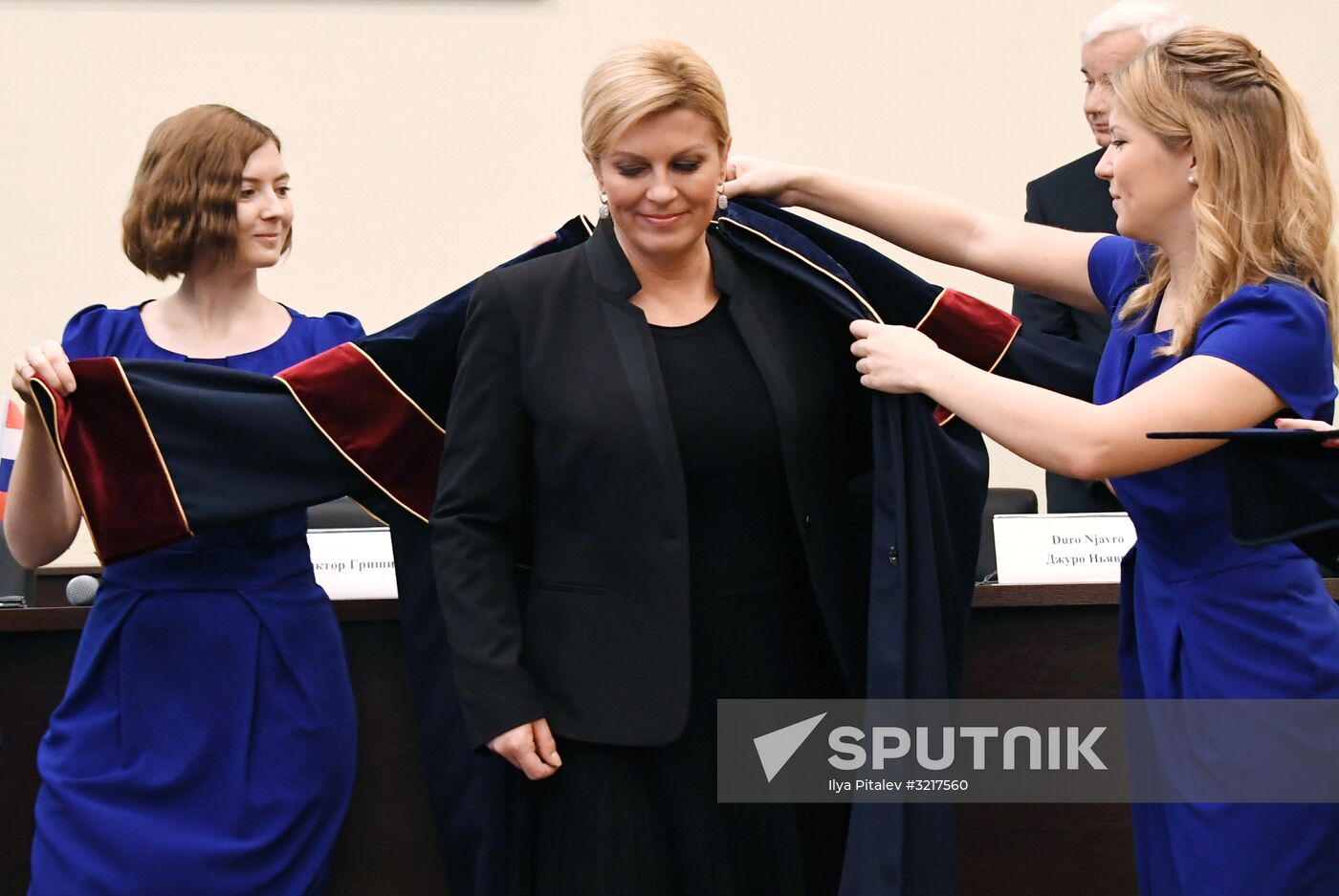 Kolinda Grabar-Kitarovic receives honorary degree from Plekhanov University