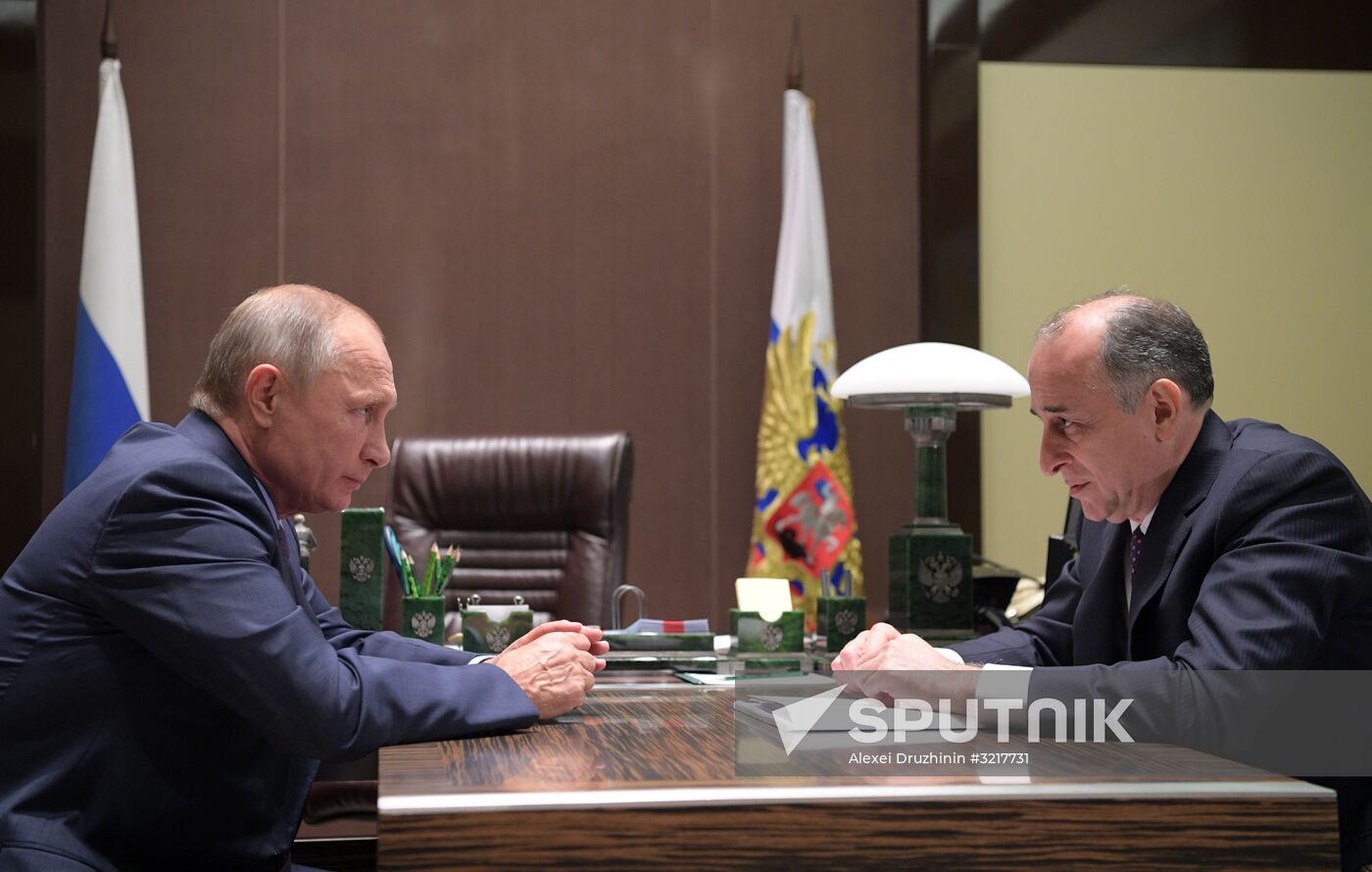 President Vladimir Putin's working meeting with head of Kabardino-Balkaria