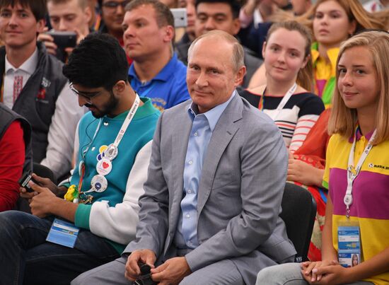 President Putin attends 19th World Festival of Youth and Students