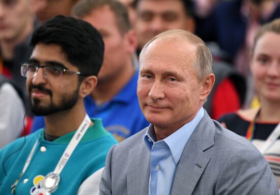 President Putin attends 19th World Festival of Youth and Students