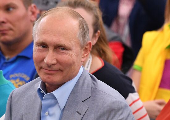 President Putin attends 19th World Festival of Youth and Students