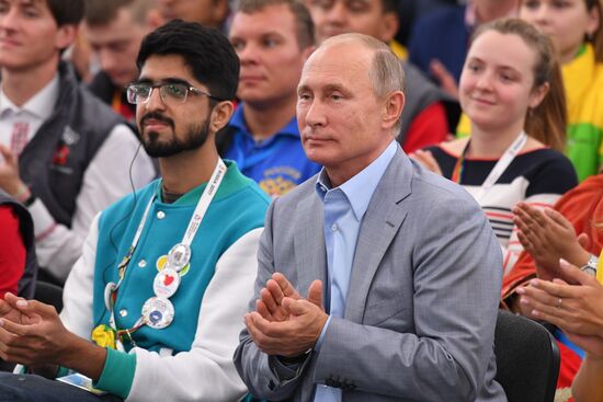 President Putin attends 19th World Festival of Youth and Students