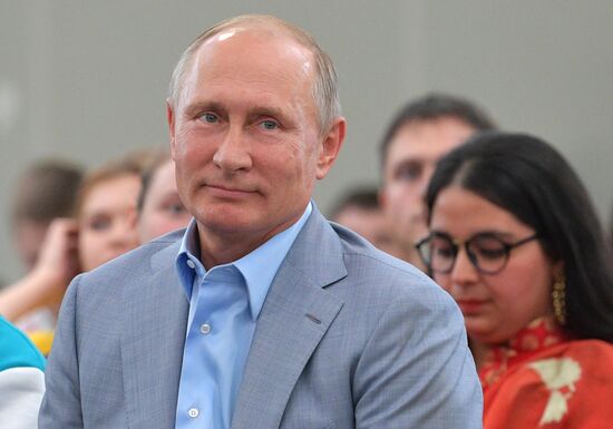 President Putin attends 19th World Festival of Youth and Students