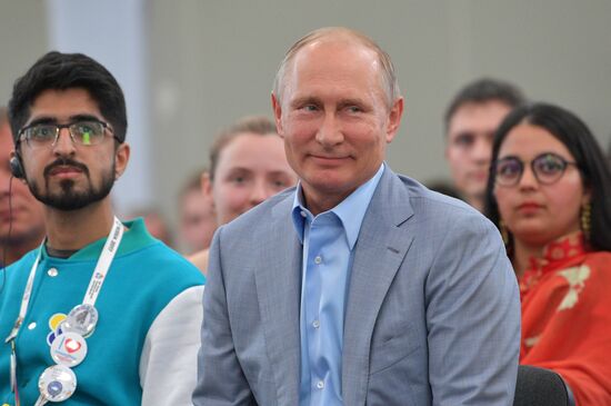 President Putin attends 19th World Festival of Youth and Students