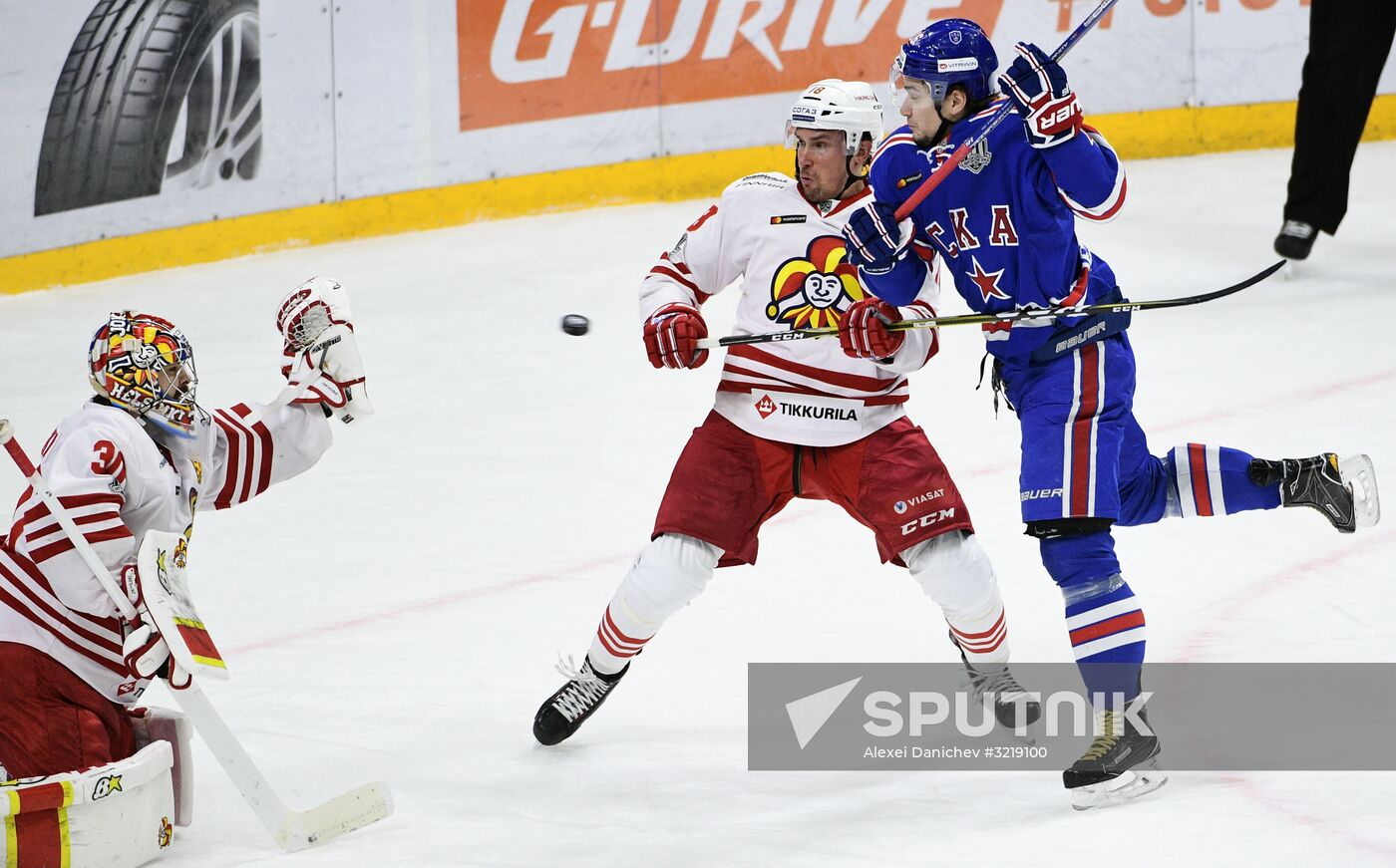 Ice hockey. KHL. SKA vs. Jokerit