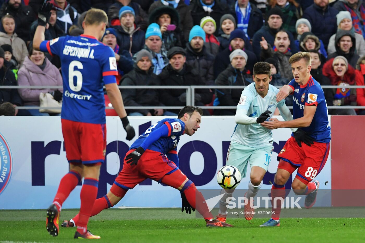 Football. Russian Premier League. CSKA vs. Zenit