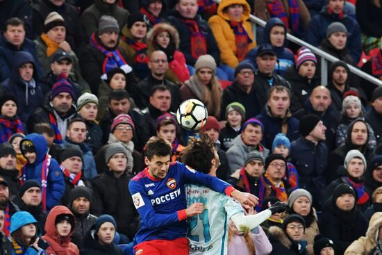 Football. Russian Premier League. CSKA vs. Zenit