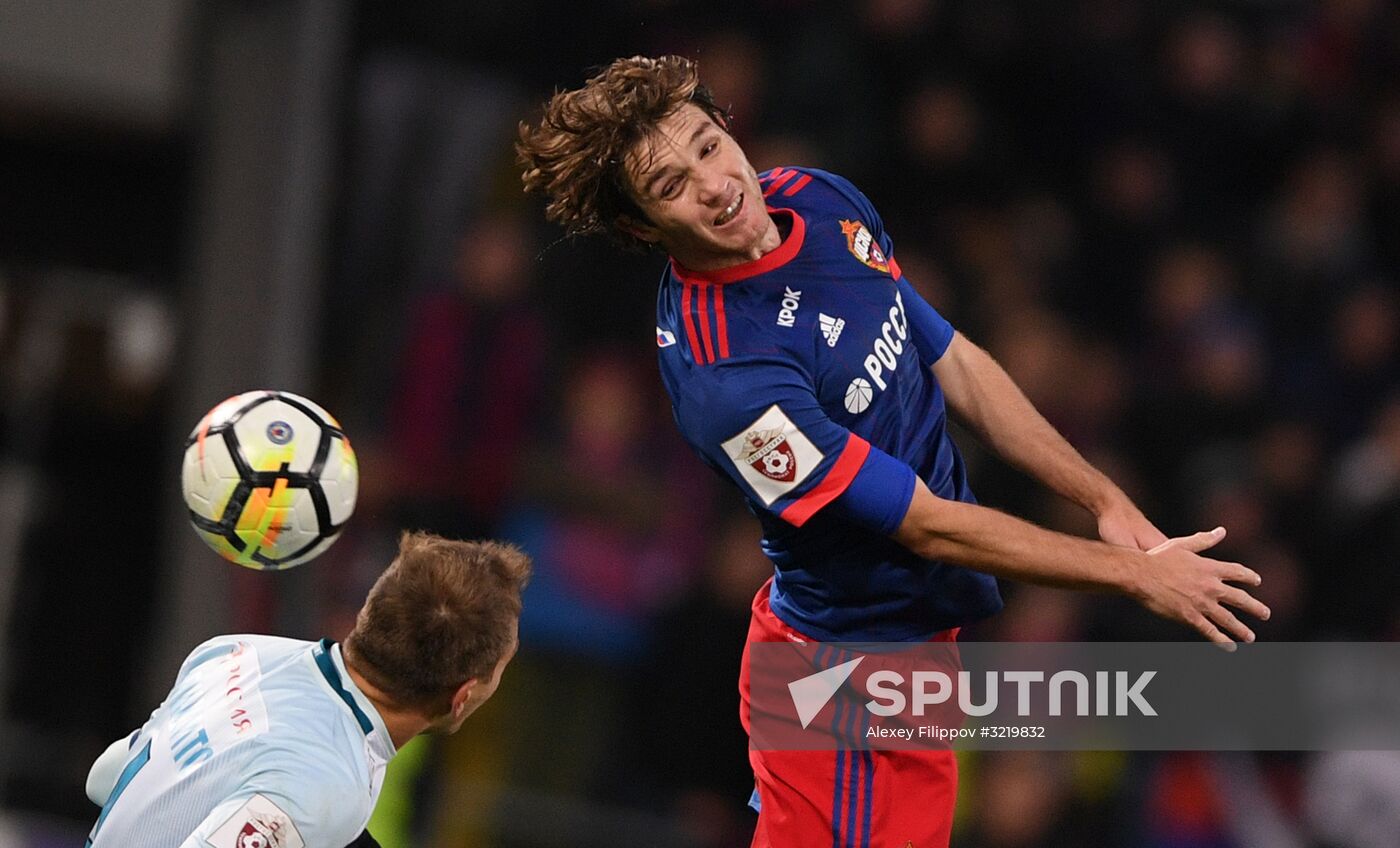 Football. Russian Premier League. CSKA vs. Zenit