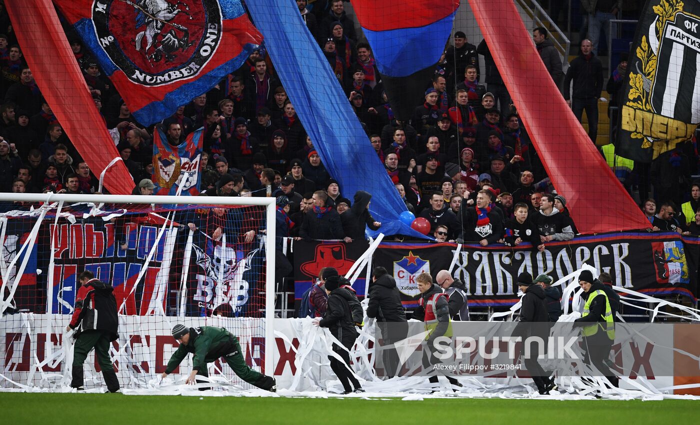 Football. Russian Premier League. CSKA vs. Zenit
