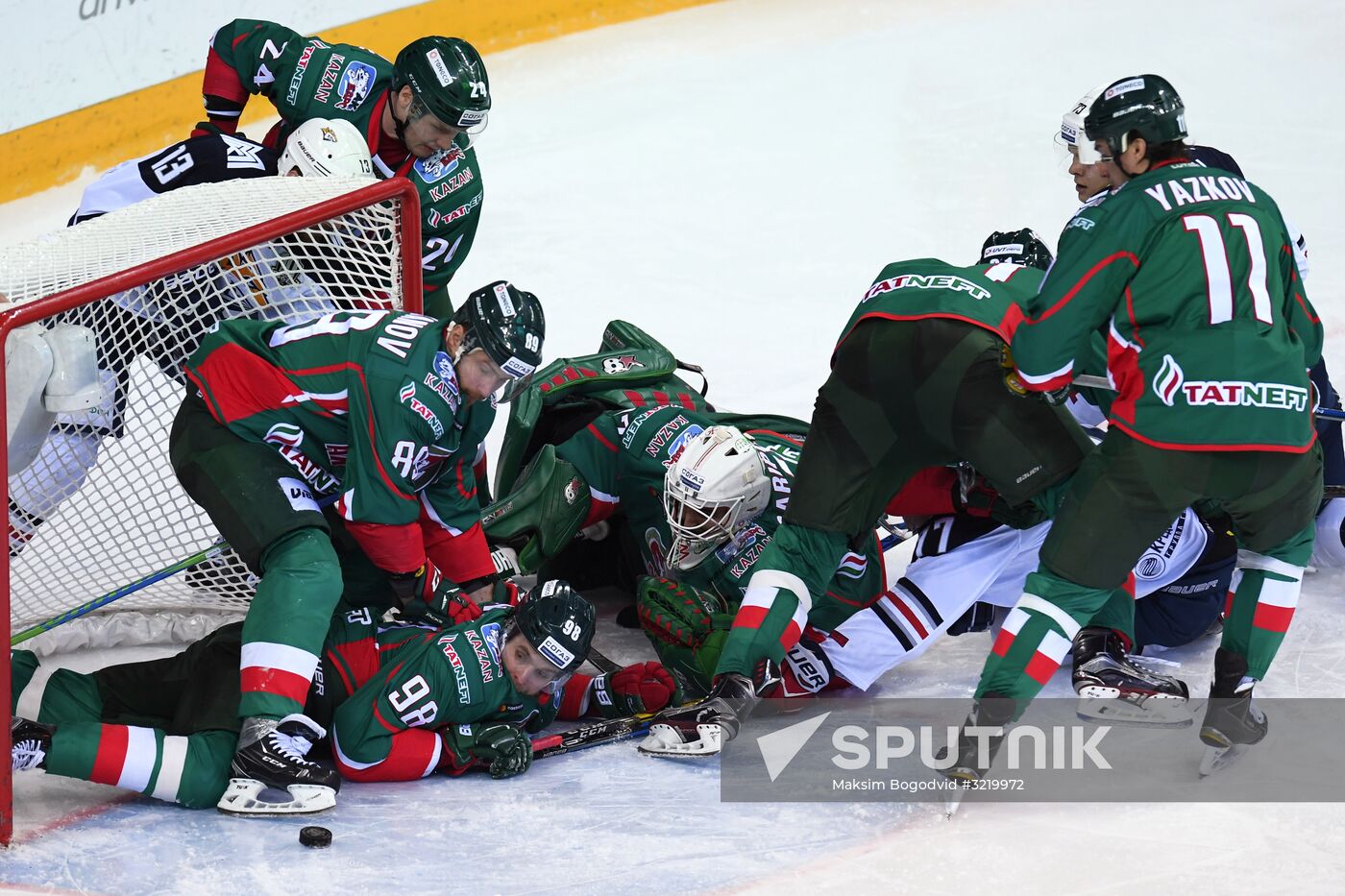 Kontinental Hockey League. Ak Bars vs. Metallurg Magnitogorsk