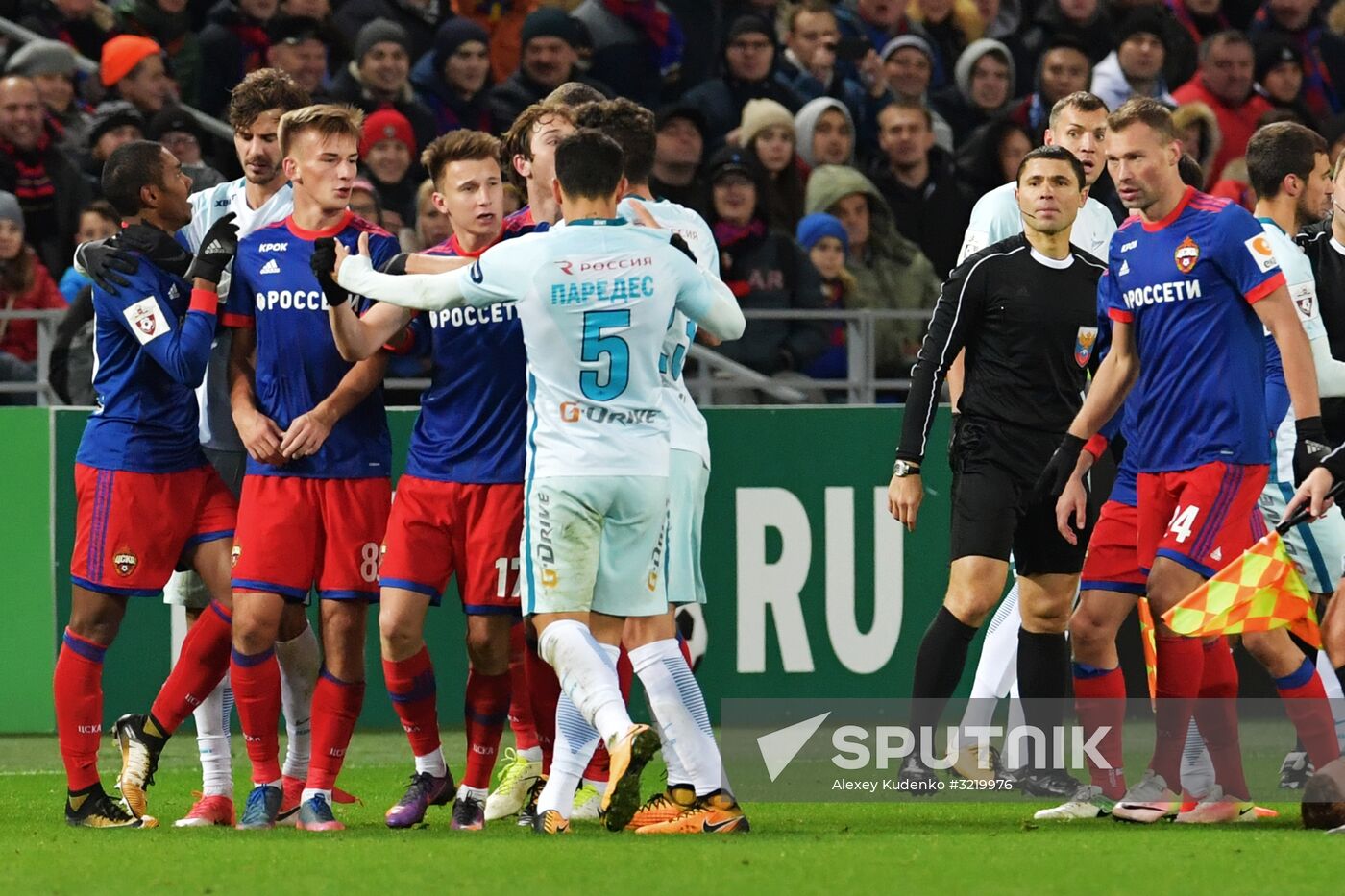 Football. Russian Premier League. CSKA vs. Zenit