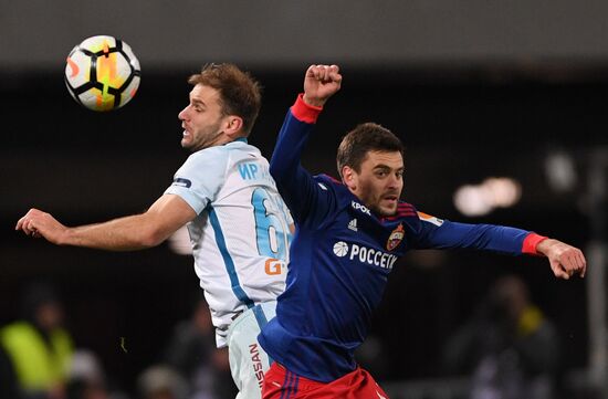 Football. Russian Premier League. CSKA vs. Zenit