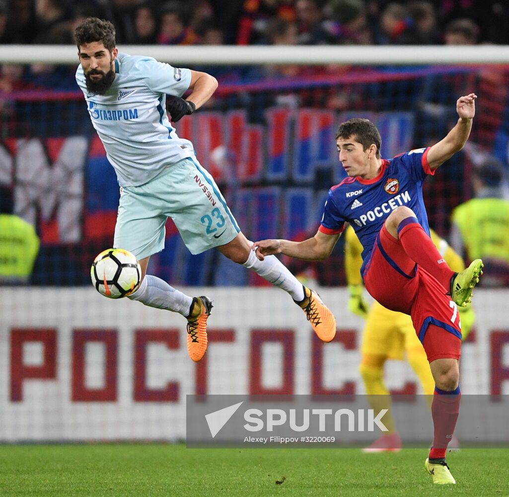 Football. Russian Premier League. CSKA vs. Zenit