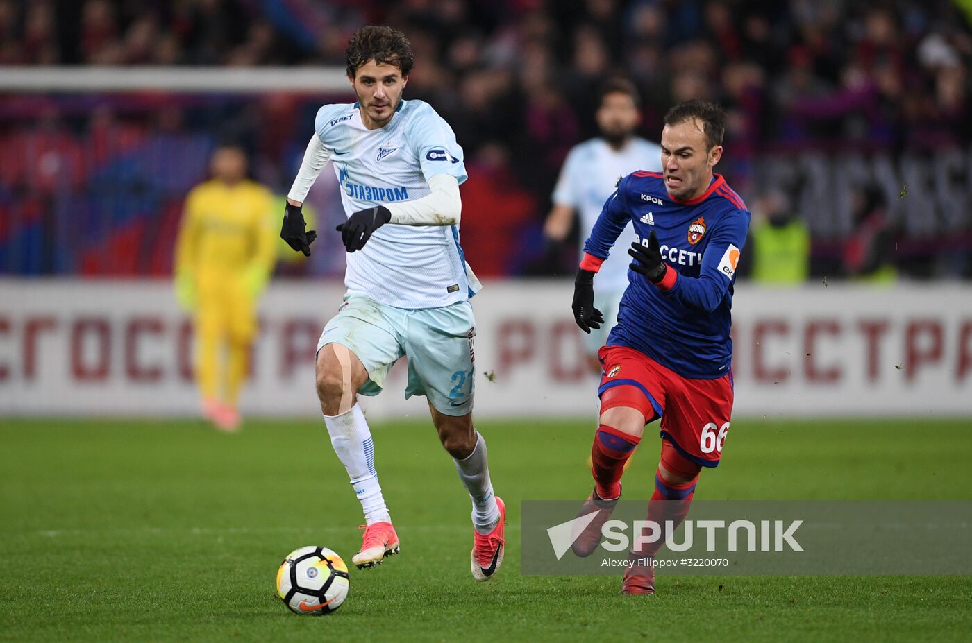 Football. Russian Premier League. CSKA vs. Zenit