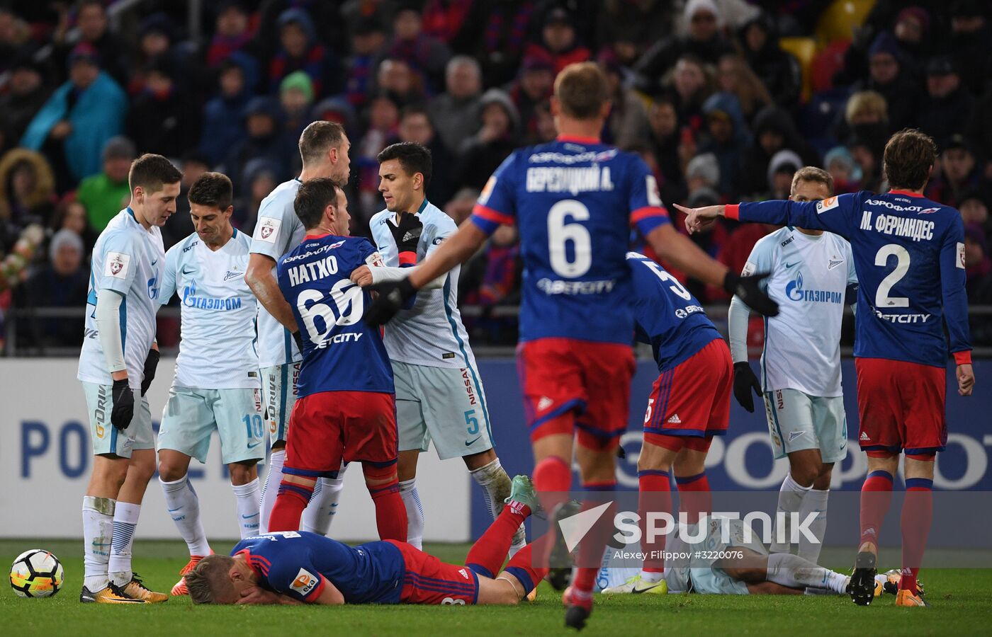 Football. Russian Premier League. CSKA vs. Zenit