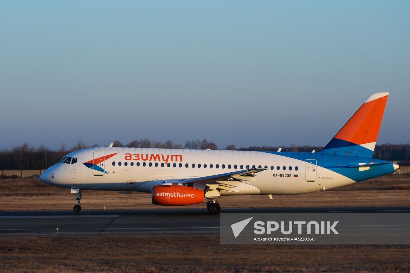 Azimut Airlines' first flight from Novosibirsk