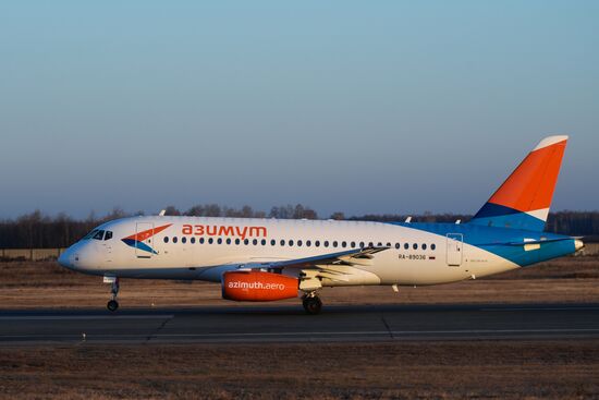 Azimut Airlines' first flight from Novosibirsk