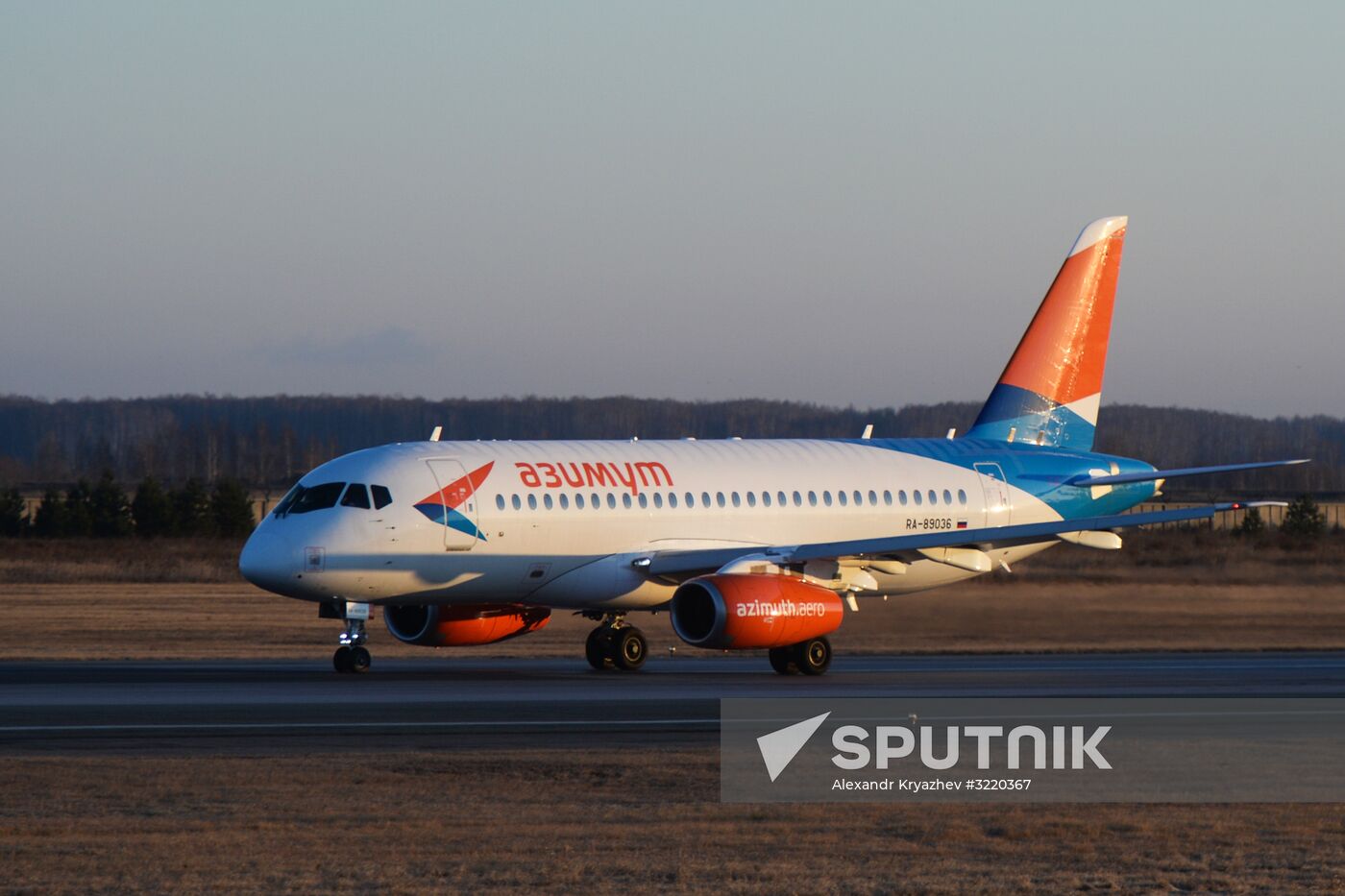 Azimut Airlines' first flight from Novosibirsk