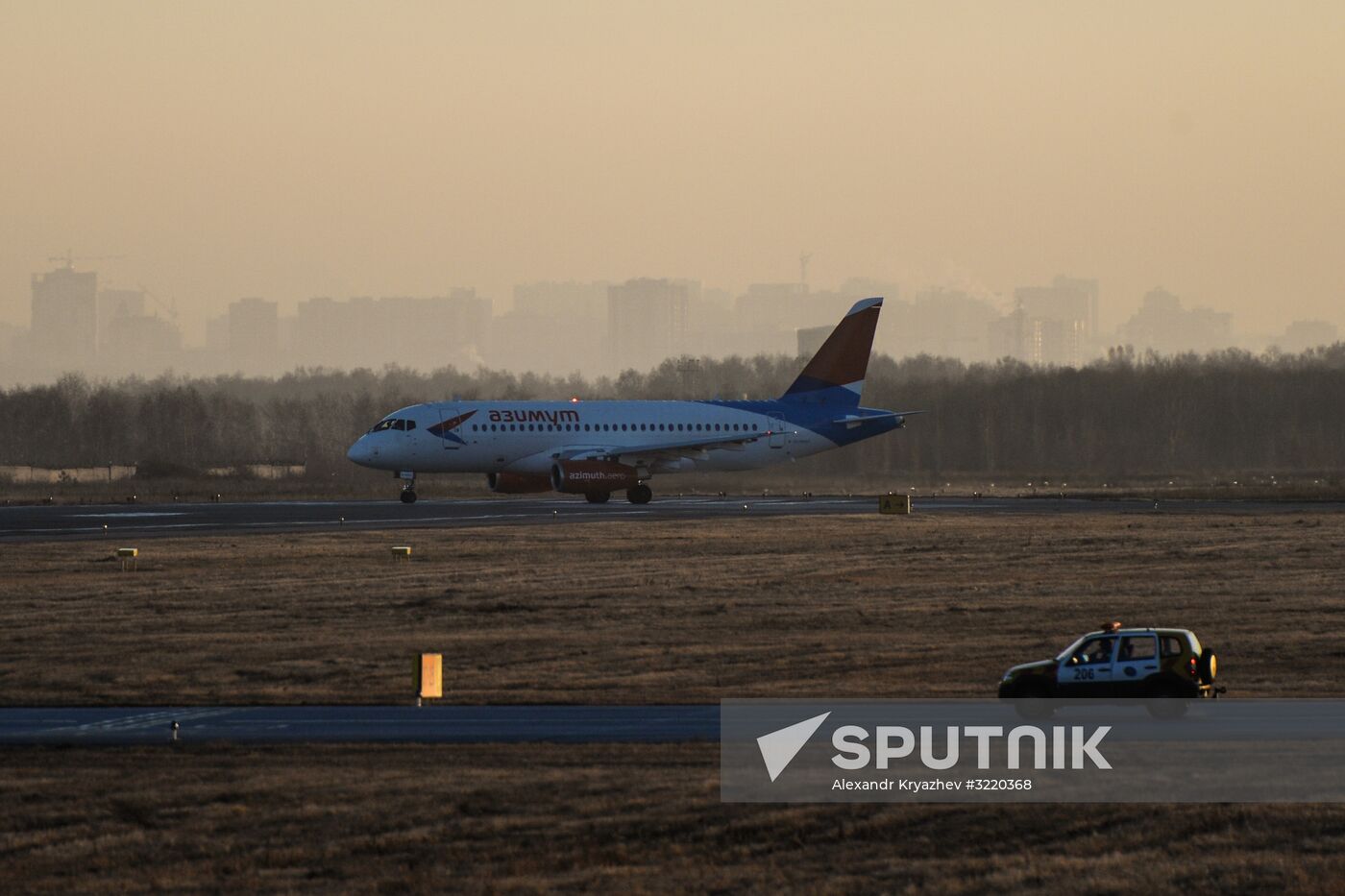 Azimut Airlines' first flight from Novosibirsk