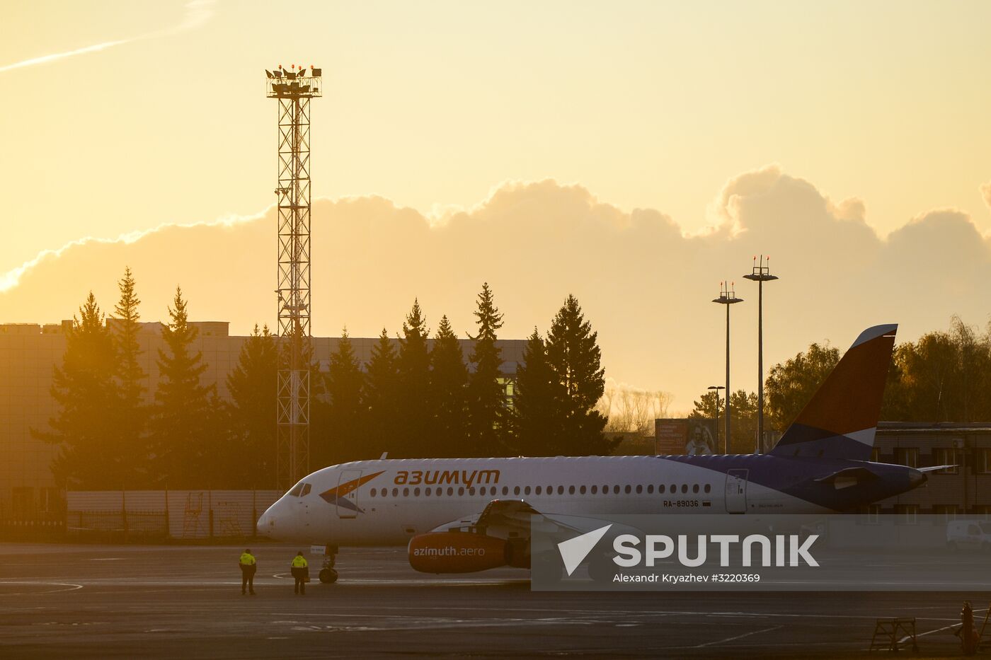 Azimut Airlines' first flight from Novosibirsk