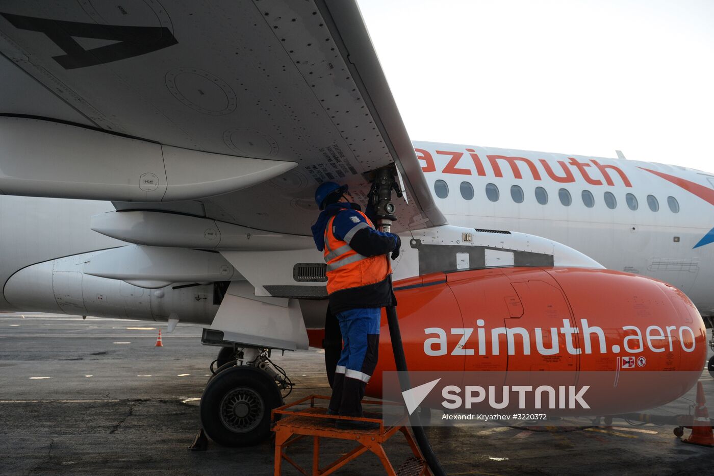 Azimut Airlines' first flight from Novosibirsk