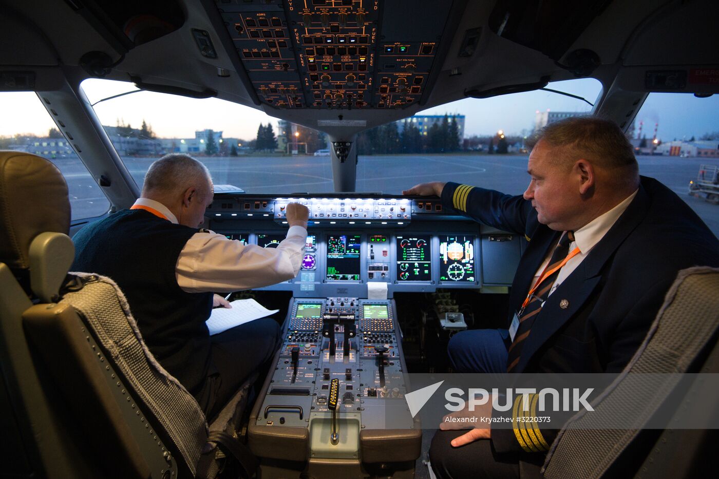 Azimut Airlines' first flight from Novosibirsk