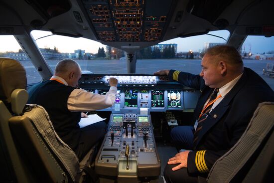 Azimut Airlines' first flight from Novosibirsk