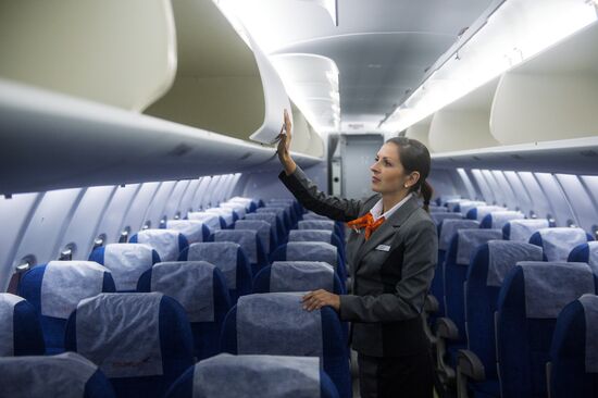 Azimut Airlines' first flight from Novosibirsk