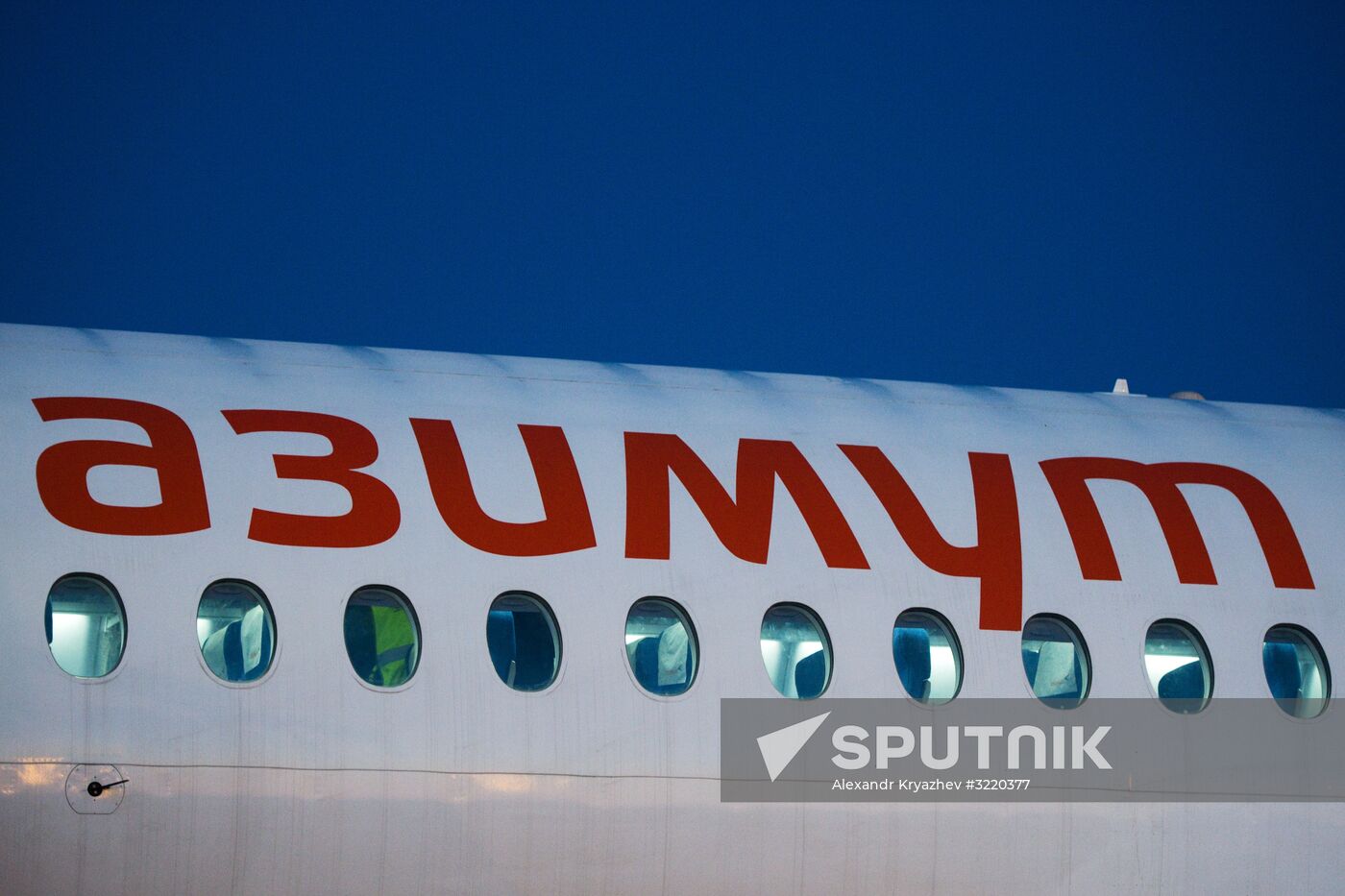 Azimut Airlines' first flight from Novosibirsk