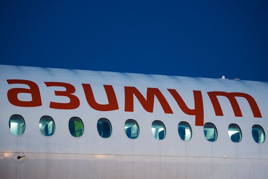 Azimut Airlines' first flight from Novosibirsk