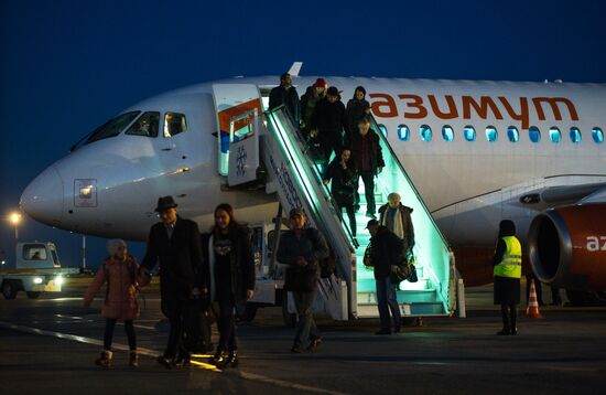 Azimut Airlines' first flight from Novosibirsk