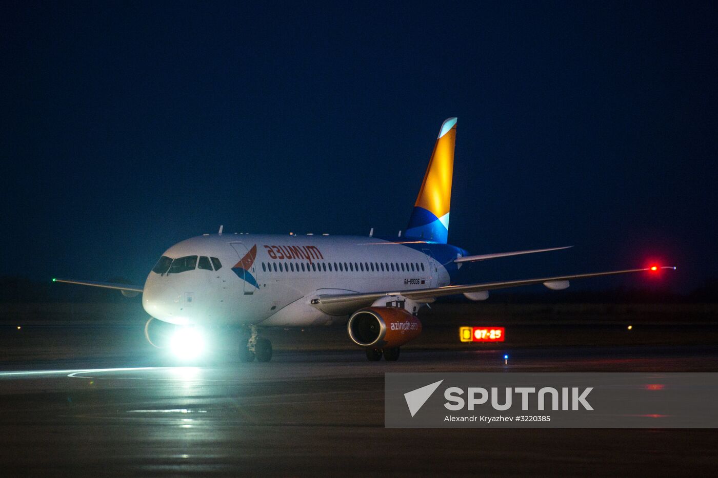 Azimut Airlines' first flight from Novosibirsk