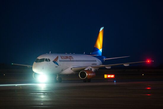 Azimut Airlines' first flight from Novosibirsk