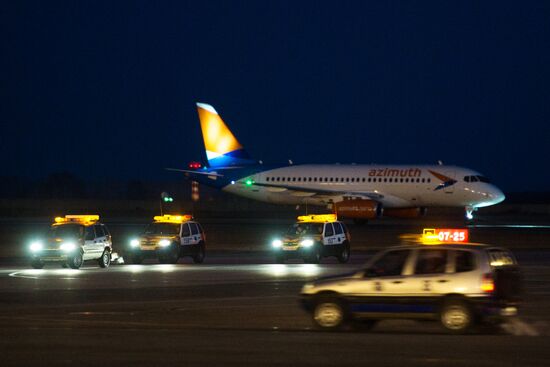 Azimut Airlines' first flight from Novosibirsk