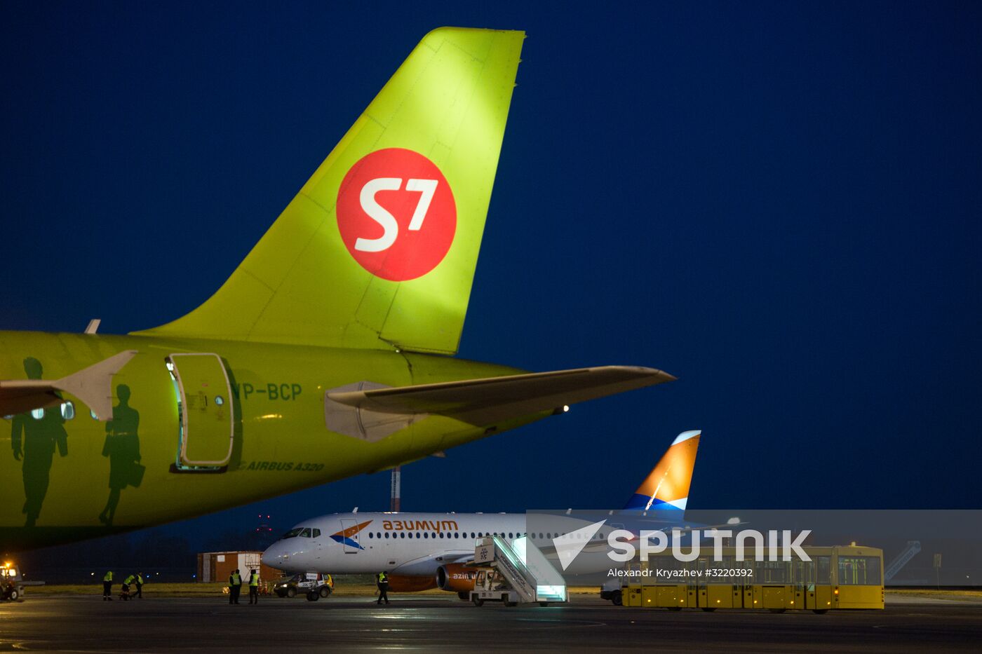 Azimut Airlines' first flight from Novosibirsk