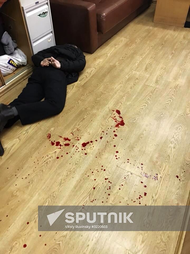 Anchor attacked with knife at Echo of Moscow radio station