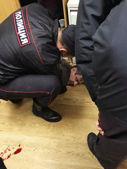 Anchor attacked with knife at Echo of Moscow radio station