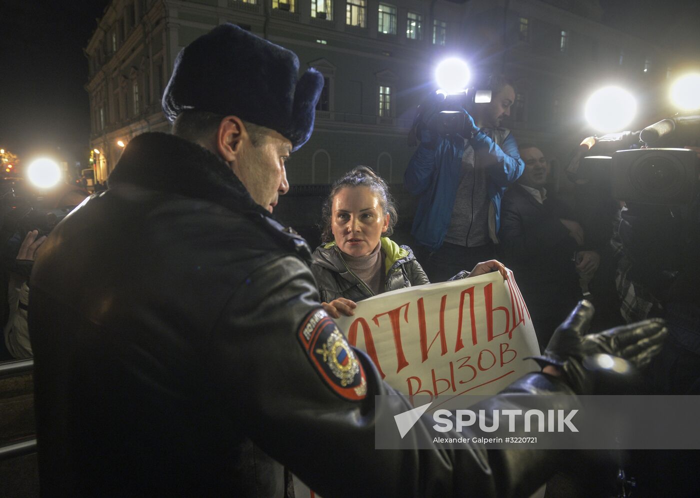 First run of Alexei Uchitel's movie" Matilda" in St Petersburg