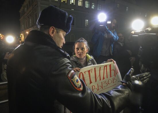 First run of Alexei Uchitel's movie" Matilda" in St Petersburg