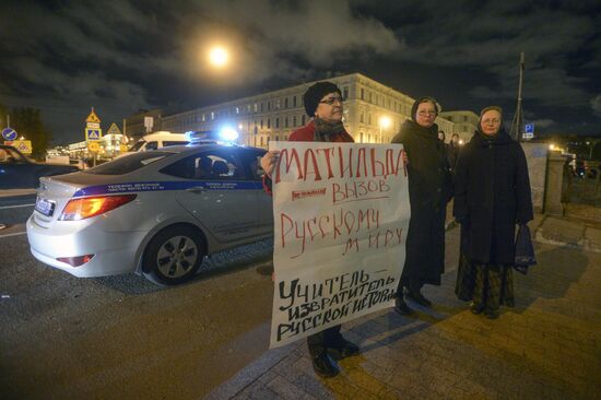 First run of Alexei Uchitel's movie" Matilda" in St Petersburg