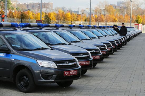 Transferring patrol cars to extra-departmental security units