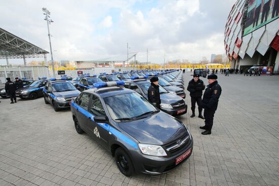 Transferring patrol cars to extra-departmental security units