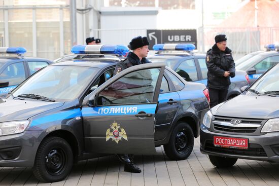 Transferring patrol cars to extra-departmental security units